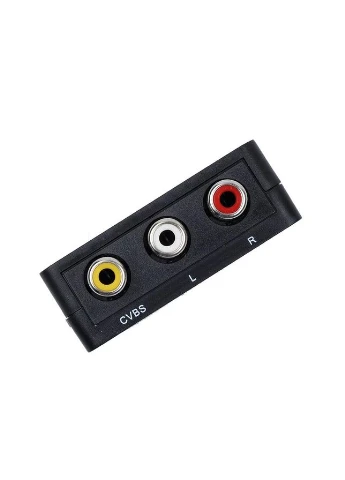 Конвертер перехідник відеосигналу RIAS HDMI to AV (RCA) CVBS аудіо 1080P Mini Black (3_03788) No Brand (395876876)