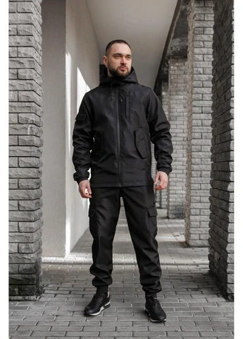 Комплект мужской soft shell "Easy" Intruder черный Всегда в наличии ✅ - (395669282)