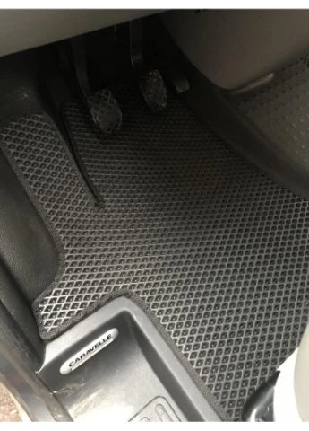 Коврики EVA (черные, передние, для 1-20261) для Volkswagen T5 Caravelle 2004-2010 гг Digital Designs (390740119)