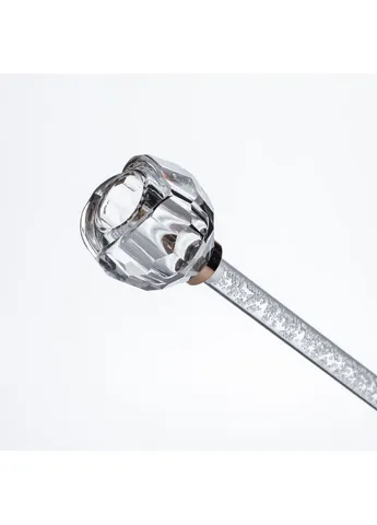 Підсвічник скляний Crystal Pillar 22 см на чорній основі Yiwu (389882232)
