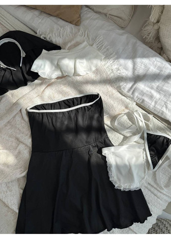 Черный демисезонный женский ролевой костюм | чёрная монашка Vital-Textile 073/109