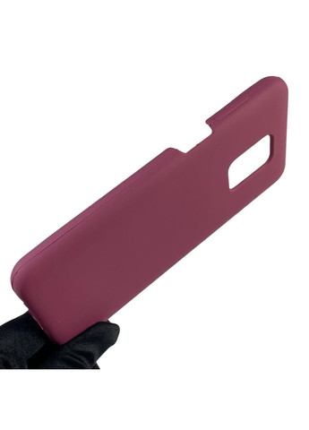 Чехол для Redmi Note 9S силиконовый с микрофиброй нескользящий на сяоми редми нот 9с бордовый Xiaomi (366389737)