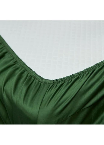 Простыня на резинке Сатин Premium 180х190х25 см (MS-850004375) Moon&Star Green Velvet (386587129)