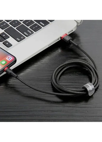 Кабель Cafule Cable USB For Lightning 1.5A 2m Red+Black Baseus (388967575)