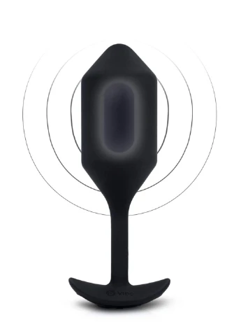 Анальна пробка з вібрацією Vibrating Snug Plug 4, 15 см (чорний) B-Vibe (374627509)