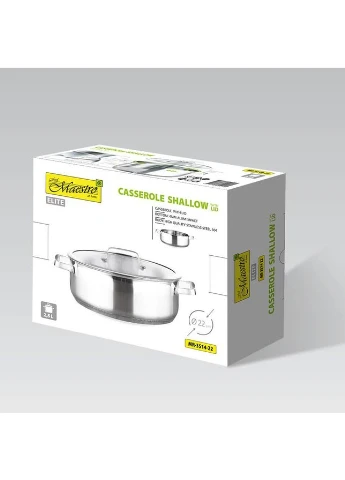 Кастрюля с крышкой Shallow MR-3514-22 Maestro (401602488)