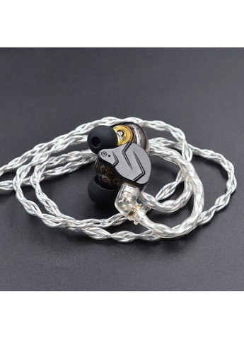 KZ Silver&Blue Cable – 8-жильний Hi-Fi кабель для навушників із посрібленої міді для аудіофілів Knowledge Zenith (361269358)