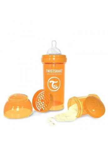 Пляшечка для годування (24 854) Twistshake антиколиковая 260 мл, оранжевая (268143752)