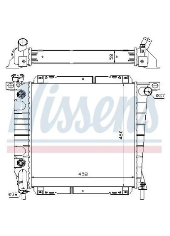 Радиатор Nissens (366195407)