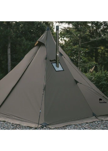 Похідний одномісний намет з гострою верхівкою Naturehike CNK2300ZP025 (Коричнева) No Brand (332634481)