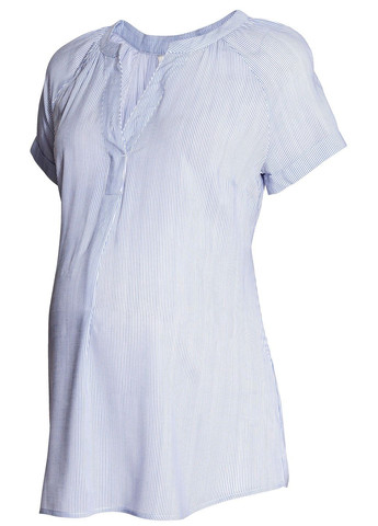Синяя демисезонная блузка для беременных H&M