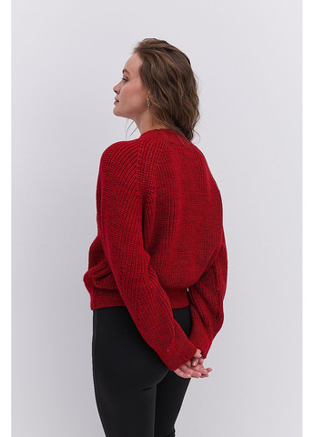 Вязаная женская кофта темно-серая с рукавами-регланами Arjen (364967531)