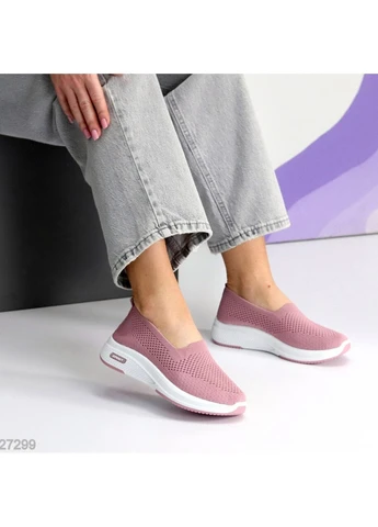 Розовые розовые мокасины No Brand