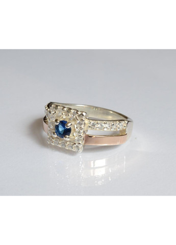 Серебряная кольца с золотыми вставками Silver Style (367112943)