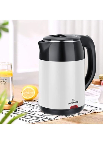 Электрочайник дисковый из нержавеющей стали чайник электрический 1500 Вт 1,8 л (CB548) Crownberg (361161857)