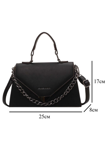 Сумка крос-боді через плече жіноча чорна (RN-137) No Brand (332807093)