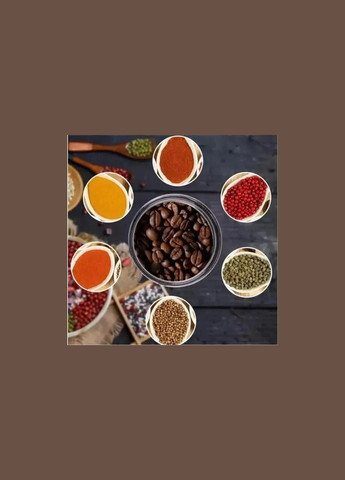 Кофемолка электрическая RAF R-7113 ножевая 4 лезвия 300Вт измельчитель из нержавеющей стали HelferHoff (357346511)