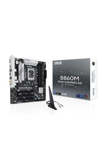 Материнcька плата B860M MAX GAMING AX s1851 B860 4xDDR5 M.2 DP USB Type-C Wi-Fi BT mATX Asus (362211756)