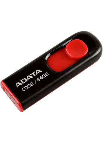 Флешка Atata Classic C008 64 ГБ USB2.0 червоно-чорна ADATA (293345965)