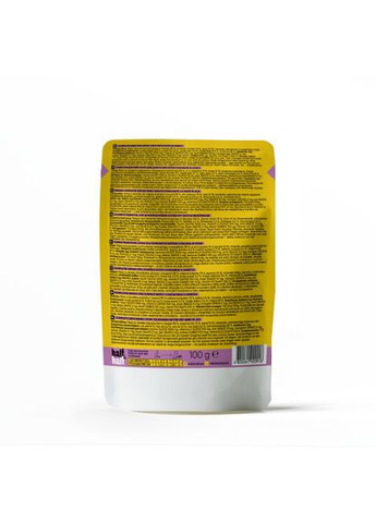 Корм вологий Half&Half для дорослих котів, шматочки з качкою у соусі у формі пауча, 100 г (*) No Brand (322592704)