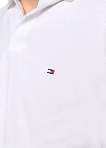 Белая футболка-поло мужское для мужчин Tommy Hilfiger с логотипом
