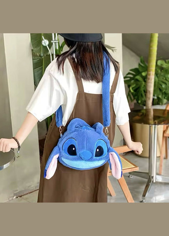 Сумка через плече плюшева "Стіч" (Ліло і Стіч, Disney, мультфільм) No Brand Сумка (314900402)