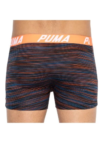 Трусы-боксеры хлопок синий красный 2 пары Puma PUMA SPACEDYE STRIPE BOXER 2P (398543220)