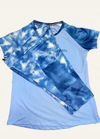 Набір спортивний (футболка + шорти), 146 см, блакитний Crane (327827639)