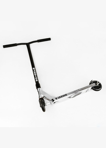 Самокат трюковый "Warrior" HIC-система, пеги, алюминиевый диск и дека, колёса PU. Black and white (112764) Best Scooter (340908903)