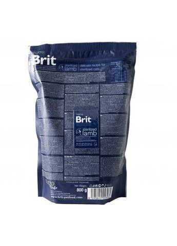 Сухой корм Cat Nature Sterilized Lamb для стерилизованных кошек, с ягненком, 800 г (*) Brit Premium (323219761)