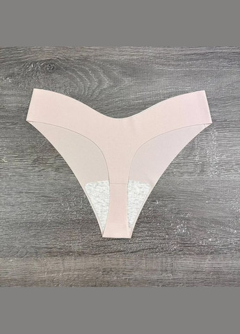 Гладкі безшовні стрінги жіночі з V-вирізом, лазерна обробка країв набір 4 шт No Brand Стрінги (338221302)