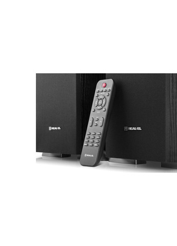 Колонки 2.0 S-2030 black (70W, Bluetooth, USB ﬂash, FM, Karaoke, Opt, coax, ДК) Real-El (333824442)
