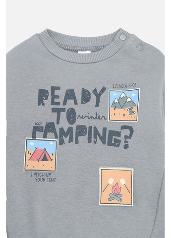 Серый зимний костюм с штанами для мальчика цвет серый цб-00283910 Iggy