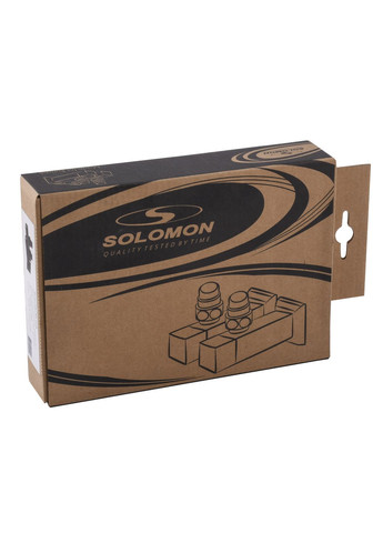 Набір Кран напівобертовий кутовий з американкою LUX 1/2″ CUBE BLACK 8888 (1уп) Solomon (301219348)