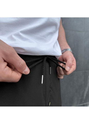 Черные повседневный демисезонные брюки No Brand