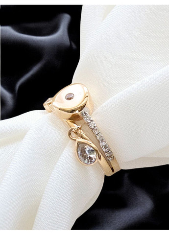 Золотое кольцо с фианитами (16р) К05903-2к Онікс (368996418)