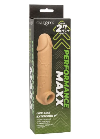 Насадка для пениса удлиняющая Performance Maxx с отверстием для мошонки. CalExotics (383075205)