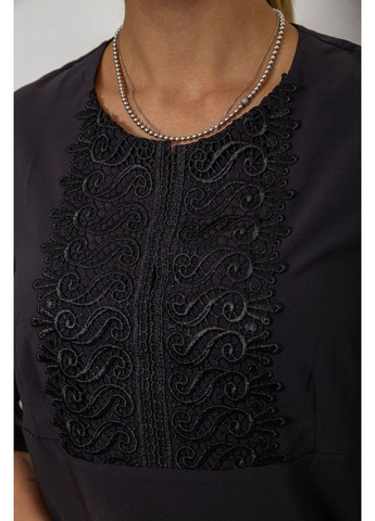 Чорна блуза однотонна Sport Line