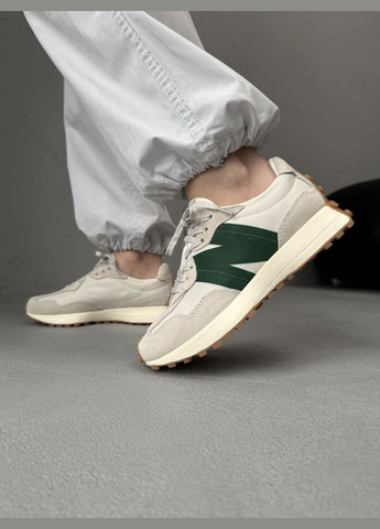 Бежевые демисезонные кроссовки мужские и женские new balance 327 beige gray | нью беланс бежевые серые No Brand