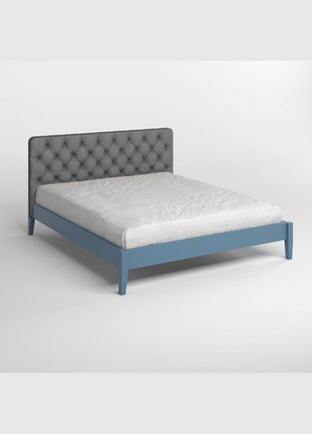 Односпальная деревянная кровать Рим ДК (S7010R90B)/Аляска 93 (Серый) Б3 80х190 см Mebigrand (366086226)