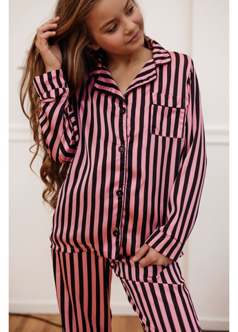 Рожева всесезон піддліткова піжама для дівчинки сорочка + брюки Kodi