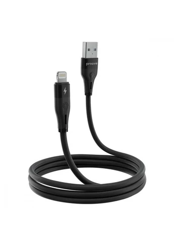 Мягкий силиконовый USB-разъем Lightning 2,4 А (1 м), белый Proove (397307750)