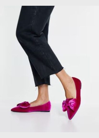 Asos Туфлі туфлі-човники рожевий з текстиль, великобританія — літо (337571937)