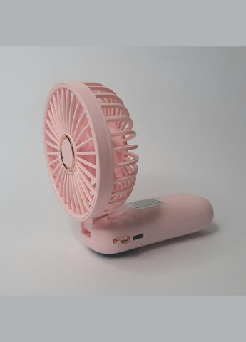 Портативний ручний вентилятор від USB та акумулятора Fan Y6 рожевий No Brand (319169384)
