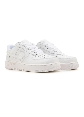 КРОСІВКИ ЖІНОЧІ NIKE AIR FORCE 1 X LOUIS VUITTON WHITE НАЙК АІР ФОРС 1 БІЛІ No Brand білі демісезони (391944917)