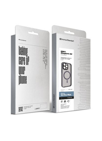 Чохол до мобільного телефона Unit MagSafe SE Apple iPhone 15 Pro Max Titanium Grey (ARM75381) ArmorStandart Unit MagSafe SE Apple iPhone 15 Pro Max Titanium G (369362544)