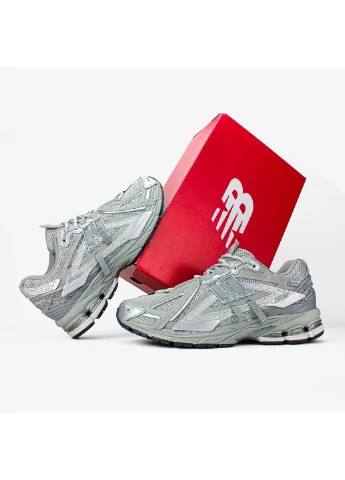 Сірі кросівки 1906a “concrete silver metallic” No Brand