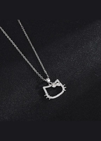 Ніжна підвіска "hello kitty", підвіска з хеллоу кітті, кольє, кулон хелоу кіті, намисто, ланцюжок Fashion Jewelry (337718771)