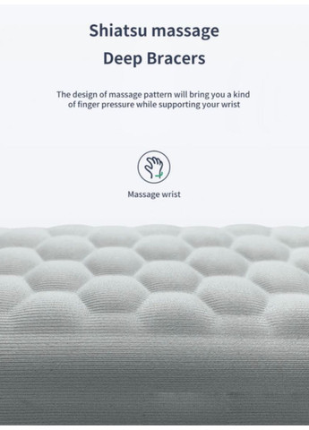 Ергономічний килимок підставка під руки зап'ястя для клавіатури з піни з ефектом пам'яті 1 шт Чорний Neon (362577141)