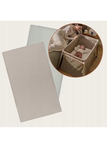 Комплект простирадлом на гумці Bamboo Sheet Off White Beige 118x60 см Lionelo (388088723)